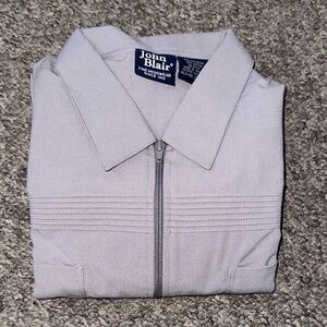 NEW John Blair Men’s XL Soft Gray Zip Up Jacket